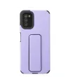 Samsung Galaxy A03s Kılıf Mega Standlı Silikon - Lila
