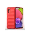 Samsung Galaxy A03S Kılıf Optimum Silikon - Kırmızı