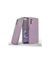 Samsung Galaxy A03S Kılıf Optimum Silikon - Mor