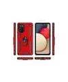 Samsung Galaxy A03s Kılıf Sofya Yüzüklü Silikon Kapak - Kırmızı