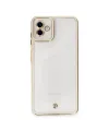 Samsung Galaxy A04 Kılıf Liva Lens Silikon - Beyaz