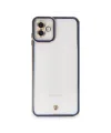Samsung Galaxy A04 Kılıf Liva Lens Silikon - Mavi