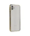 Samsung Galaxy A04 Kılıf Razer Lensli Silikon - Gold