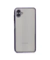 Samsung Galaxy A04 Kılıf Razer Lensli Silikon - Mor