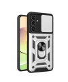 Samsung Galaxy A05s Kılıf Pars Lens Yüzüklü Silikon - Gümüş
