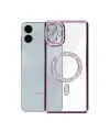Samsung Galaxy A06 Joke Simli Magneticsafe Kılıf - Derin Mor