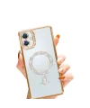 Samsung Galaxy A06 Joke Simli Magneticsafe Kılıf - Gold
