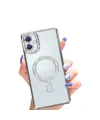 Samsung Galaxy A06 Joke Simli Magneticsafe Kılıf - Gümüş
