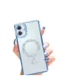 Samsung Galaxy A06 Joke Simli Magneticsafe Kılıf - Mavi