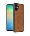 Samsung Galaxy A06 Kılıf Aras Deri Kapak - Taba