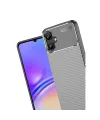 Samsung Galaxy A06 Kılıf Auto Focus Karbon Kapak - Gri