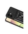 Samsung Galaxy A07 4g Pars Lens Yüzüklü Silikon - Siyah