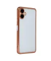 Samsung Galaxy A07 4g Razer Lensli Silikon - Çöl Titanyum