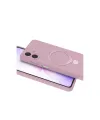 Samsung Galaxy A07 4g Regal Magsafe Standlı Kapak - Açık Pembe