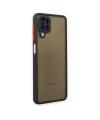 Samsung Galaxy A12 Kılıf Montreal Silikon Kapak - Siyah