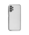 Samsung Galaxy A13 4g Kılıf Razer Lensli Silikon - Gümüş