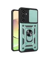 Samsung Galaxy A15 4g Kılıf Pars Lens Yüzüklü Silikon - Yeşil