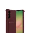 Samsung Galaxy A17 5g Kelvin Kartvizitli Silikon - Bordo