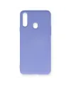 Samsung Galaxy A20s Kılıf Nano İçi Kadife Silikon - Lila