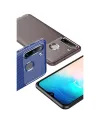 Samsung Galaxy A21 Kılıf Auto Focus Karbon Kapak - Kahverengi