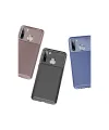 Samsung Galaxy A21 Kılıf Auto Focus Karbon Kapak - Kahverengi