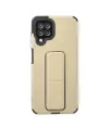Samsung Galaxy A22 Kılıf Mega Standlı Silikon - Gold