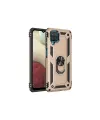 Samsung Galaxy A22 Kılıf Sofya Yüzüklü Silikon Kapak - Gold