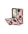 Samsung Galaxy A22 Kılıf Sofya Yüzüklü Silikon Kapak - Rose