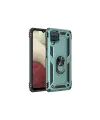 Samsung Galaxy A22 Kılıf Sofya Yüzüklü Silikon Kapak - Yeşil