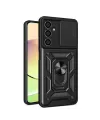 Samsung Galaxy A25 5g Kılıf Pars Lens Yüzüklü Silikon - Siyah