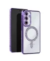 Samsung Galaxy A26 Joke Simli Magneticsafe Kılıf - Derin Mor