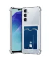 Samsung Galaxy A27 Kılıf Kart Şeffaf Silikon - Şeffaf