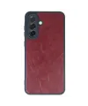 Samsung Galaxy A35 5g Kılıf Aras Deri Kapak - Bordo
