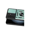 Samsung Galaxy A37 5g Pars Lens Yüzüklü Silikon - Yeşil