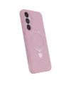 Samsung Galaxy A55 5g Regal Magsafe Standlı Kapak - Açık Pembe