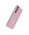 Samsung Galaxy A55 5g Regal Magsafe Standlı Kapak - Açık Pembe