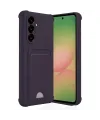 Samsung Galaxy A56 Kılıf Kelvin Kartvizitli Silikon - Derin Mor