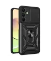 Samsung Galaxy A56 Kılıf Pars Lens Yüzüklü Silikon - Siyah