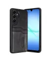 Samsung Galaxy A57 5g Sara Kartvizitli Deri Kılıf - Siyah
