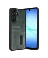 Samsung Galaxy A57 5g Sara Kartvizitli Deri Kılıf - Yeşil