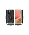 Samsung Galaxy A72 Kılıf Sofya Yüzüklü Silikon Kapak - Siyah