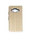 Samsung Galaxy J5 Trend S Plus Kapaklı Kılıf - Gold