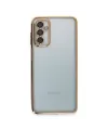 Samsung Galaxy M23 Kılıf Razer Lensli Silikon - Gold