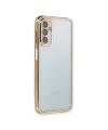 Samsung Galaxy M23 Kılıf Razer Lensli Silikon - Gold