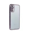 Samsung Galaxy M23 Kılıf Razer Lensli Silikon - Mor