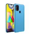 Samsung Galaxy M31 Kılıf Nano İçi Kadife Silikon - Mavi
