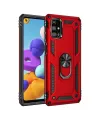 Samsung Galaxy M31s Kılıf Sofya Yüzüklü Silikon Kapak - Kırmızı