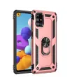 Samsung Galaxy M31s Kılıf Sofya Yüzüklü Silikon Kapak - Rose
