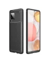 Samsung Galaxy M33 Kılıf Auto Focus Karbon Kapak - Siyah
