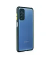 Samsung Galaxy M52 5g Kılıf Miami Şeffaf Silikon - Koyu Yeşil